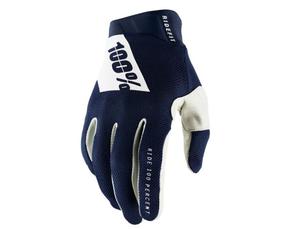 100% Ridefit Gloves, navy, S