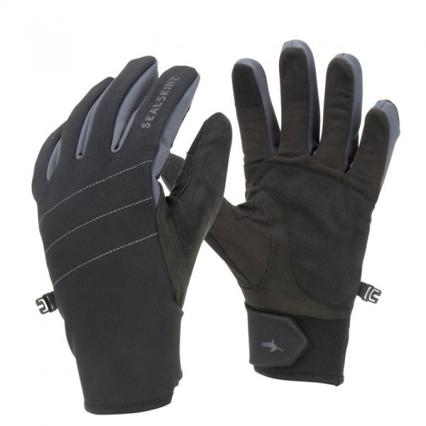 Handschuhe SealSkinz All Weather schwarz/grau, Gr.XL (11), Fusion Control