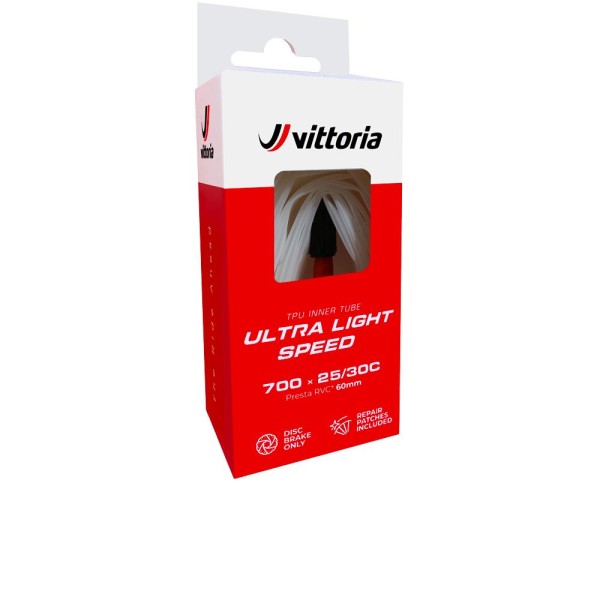 Vittoria Schlauch 28 Ultra Light Speed TPU SV - Sclaverand-Ventil 60mm, 30Gramm