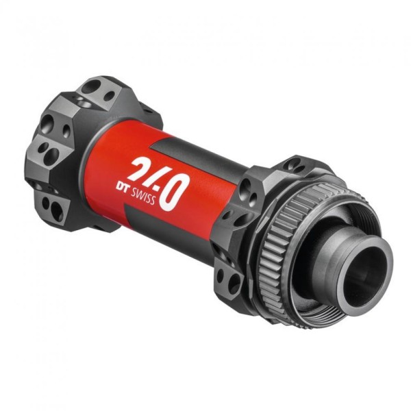 VR-Nabe DT Swiss 240 MTB DB Straightp 100mm/15mm TA, 28 Loch, CL