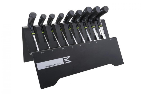 Birzman hexkey rack w. hexkey set 2/2,5/3/4/5/6/8/10/T25, black