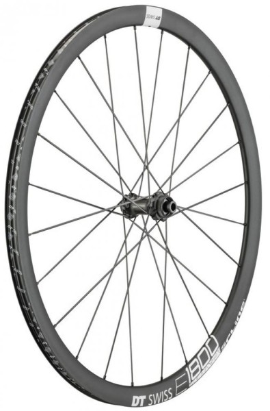 VR DT Swiss E 1800 Spline DB 32 Alu, schwarz, Center Lock,100/12mm TA