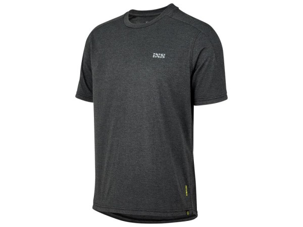 iXS Flow Tech Kids Tee Brand Logo S/S, black, KM