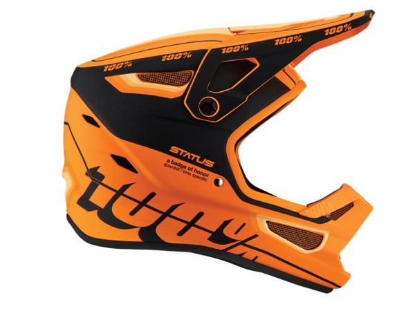 100% Status youth helmet, Topenga Orange/Black, YS