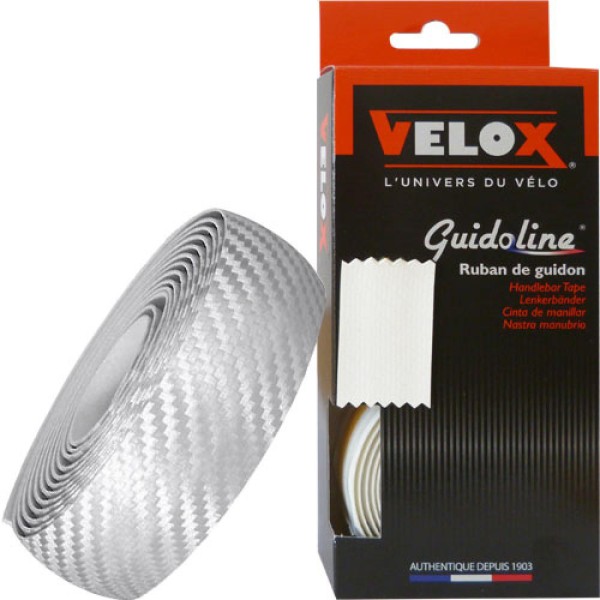 Lenkerband Velox Carbon, Karton mit Stopfen, weiß, Velox, KIT675001